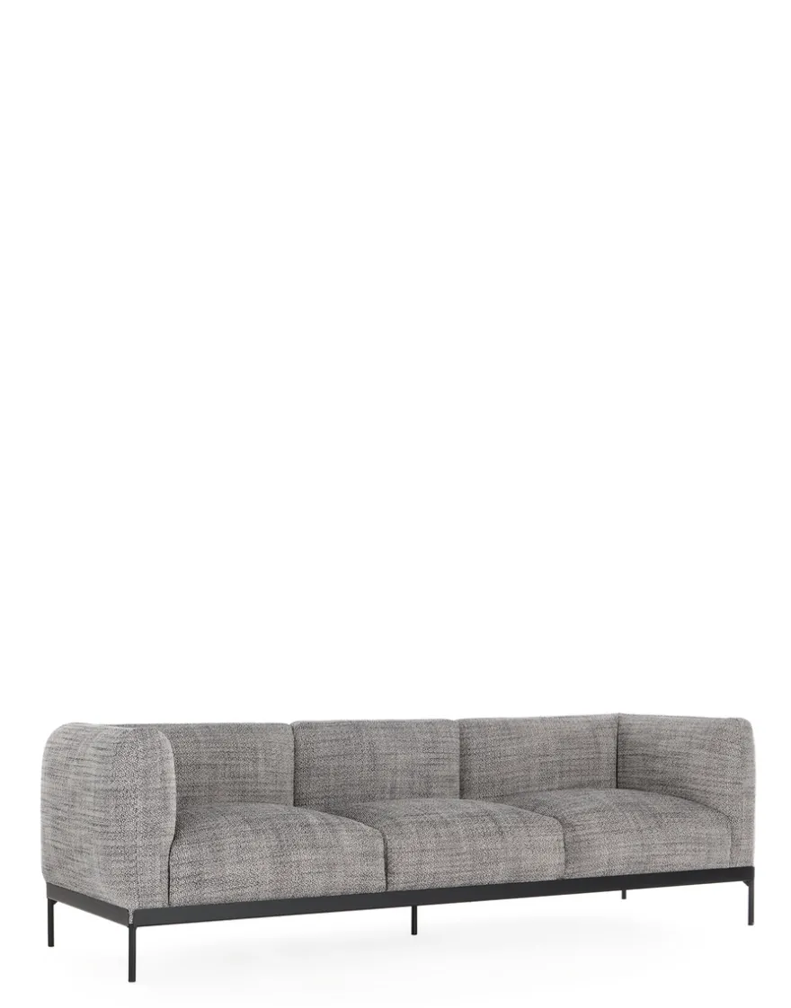 Clearance Kartell Asia sofa three-seater (cotone structure) BLANC NOIR