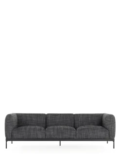 New Kartell Asia sofa three-seater (cotone structure) NOIR