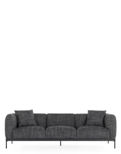 New Kartell Asia sofa three-seater (cotone structure) NOIR