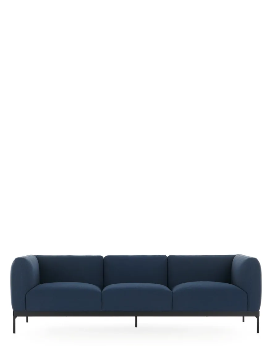 Best Kartell Asia sofa three-seater (cotone plain) BLEU