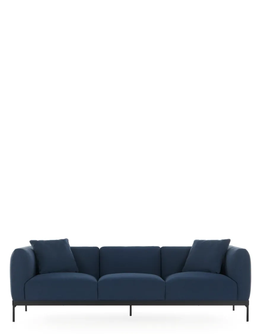 Best Kartell Asia sofa three-seater (cotone plain) BLEU