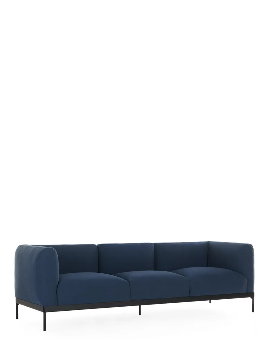 Best Kartell Asia sofa three-seater (cotone plain) BLEU