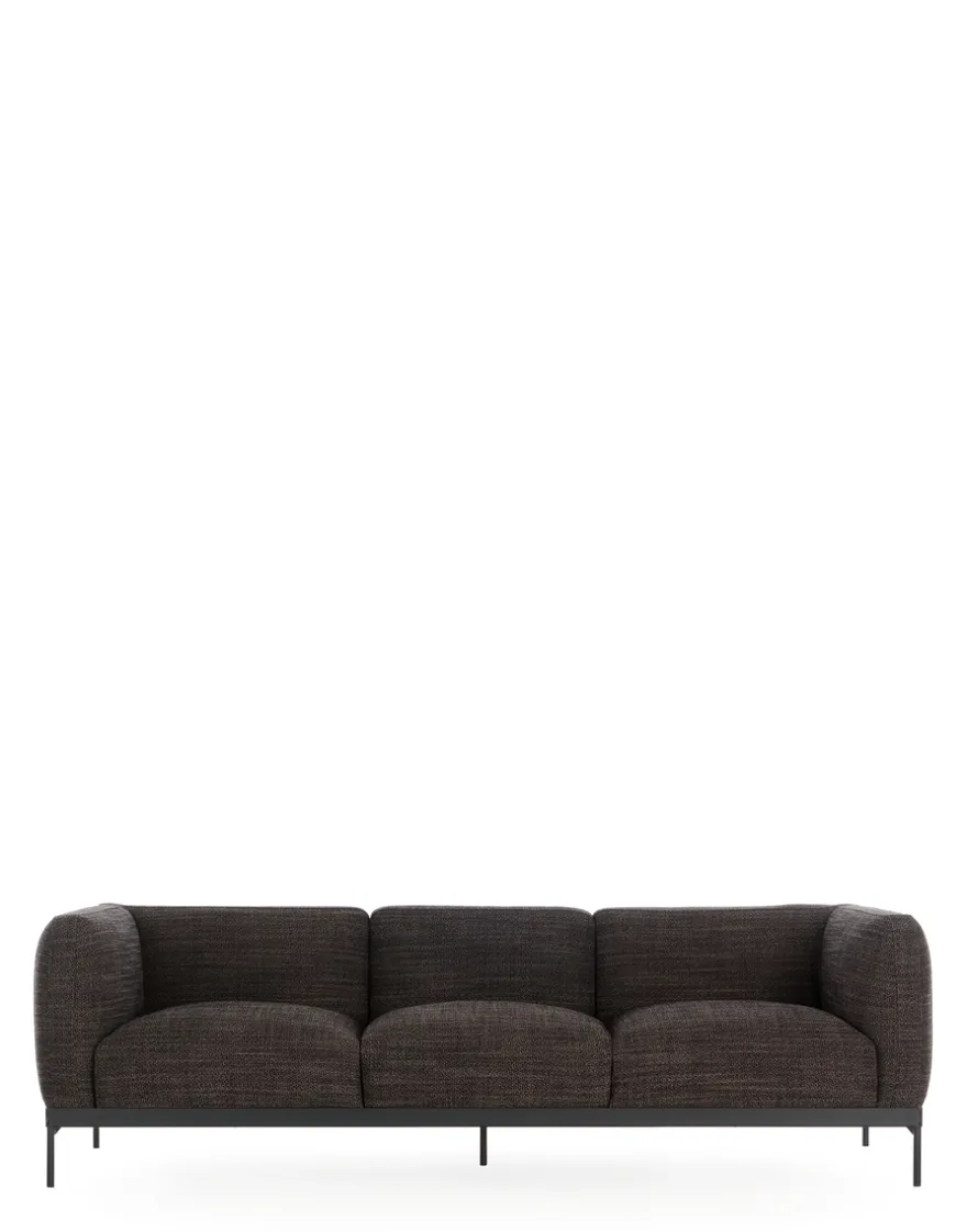 Clearance Kartell Asia sofa three-seater (cotone structure) GRIS NOIR