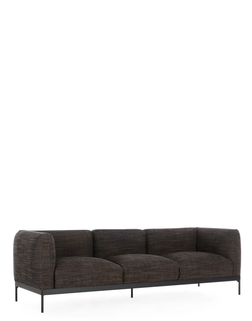 Clearance Kartell Asia sofa three-seater (cotone structure) GRIS NOIR