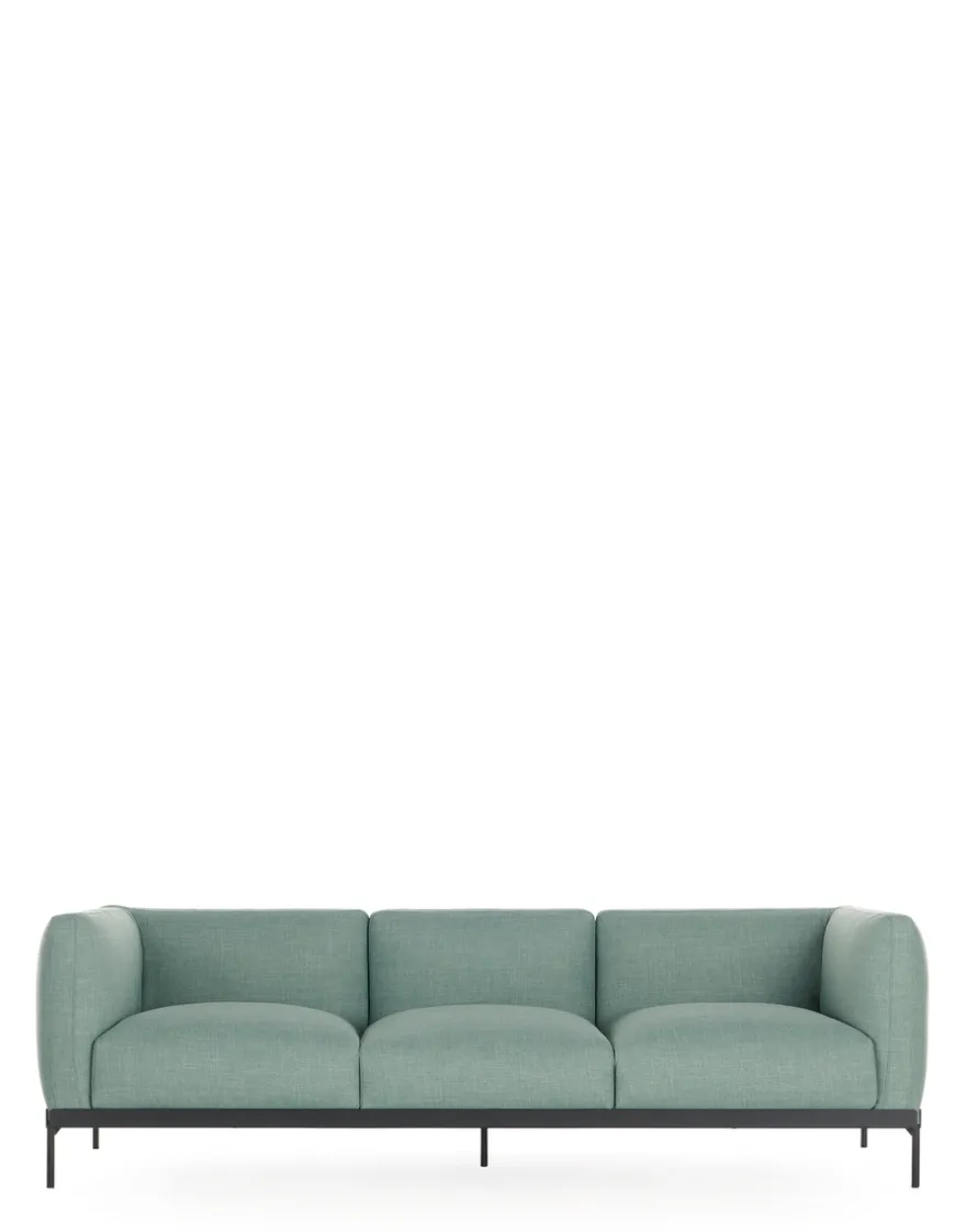 Discount Kartell Asia sofa three-seater (panamino) AQUA
