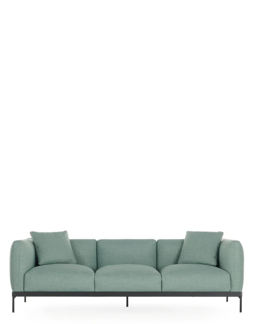 Discount Kartell Asia sofa three-seater (panamino) AQUA