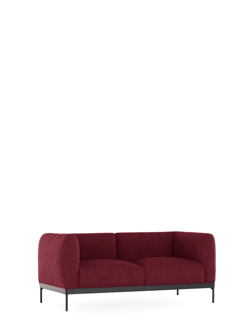 Hot Kartell Asia sofa two-seater (bouclè) BURGUNDY