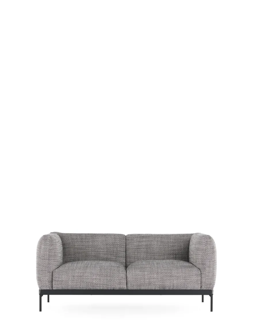 Online Kartell Asia sofa two-seater (cotone structure) BLANC NOIR