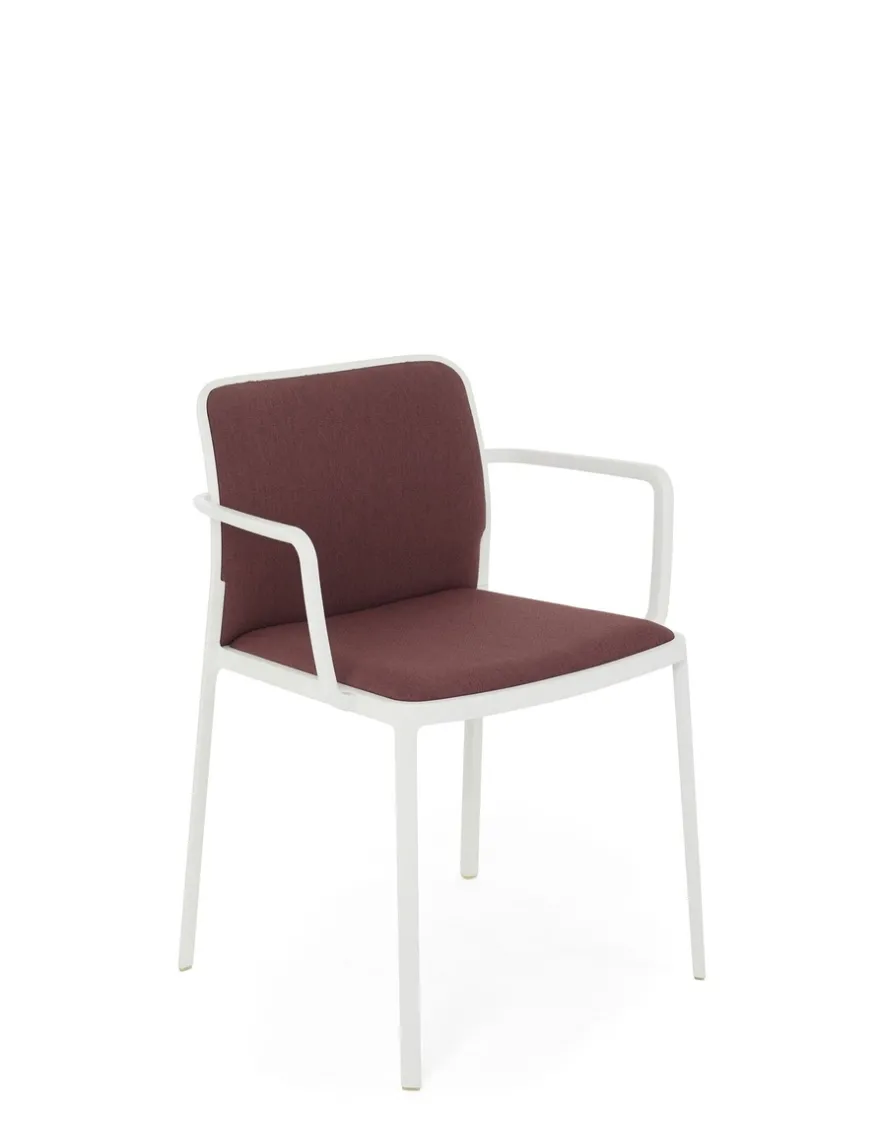 Kartell Audrey soft noma (2 petits fauteuils) ROUGE BRIQUE