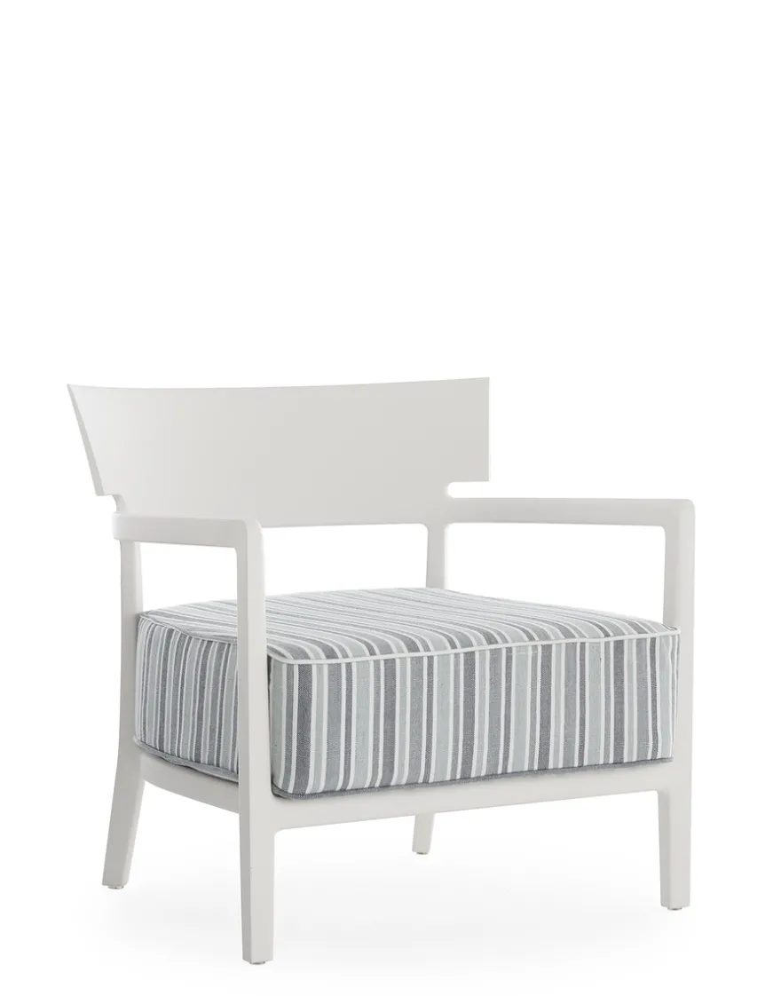 New Kartell Cara mat outdoor BLANC/RAYURES VERTES