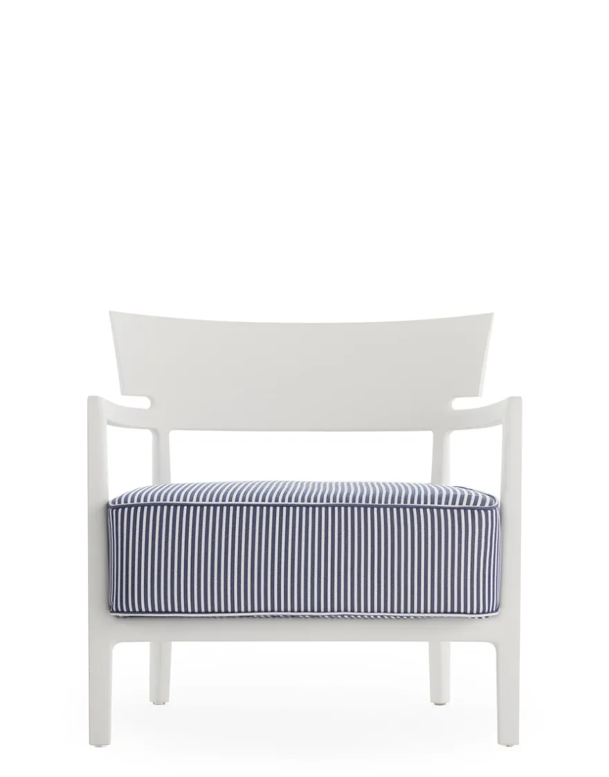 New Kartell Cara mat outdoor BLANC/BLEU