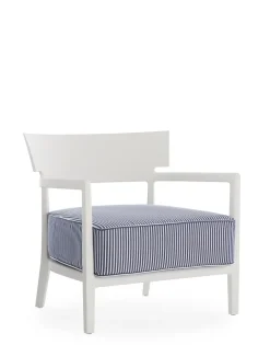 New Kartell Cara mat outdoor BLANC/BLEU