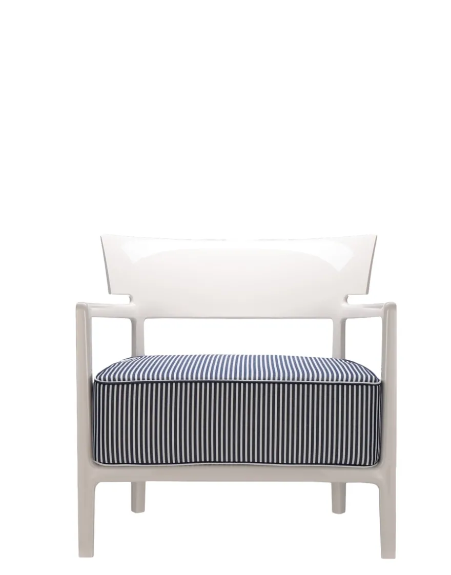 Online Kartell Cara outdoor IVOIRE/FIBRE TEINTÉE BLEU