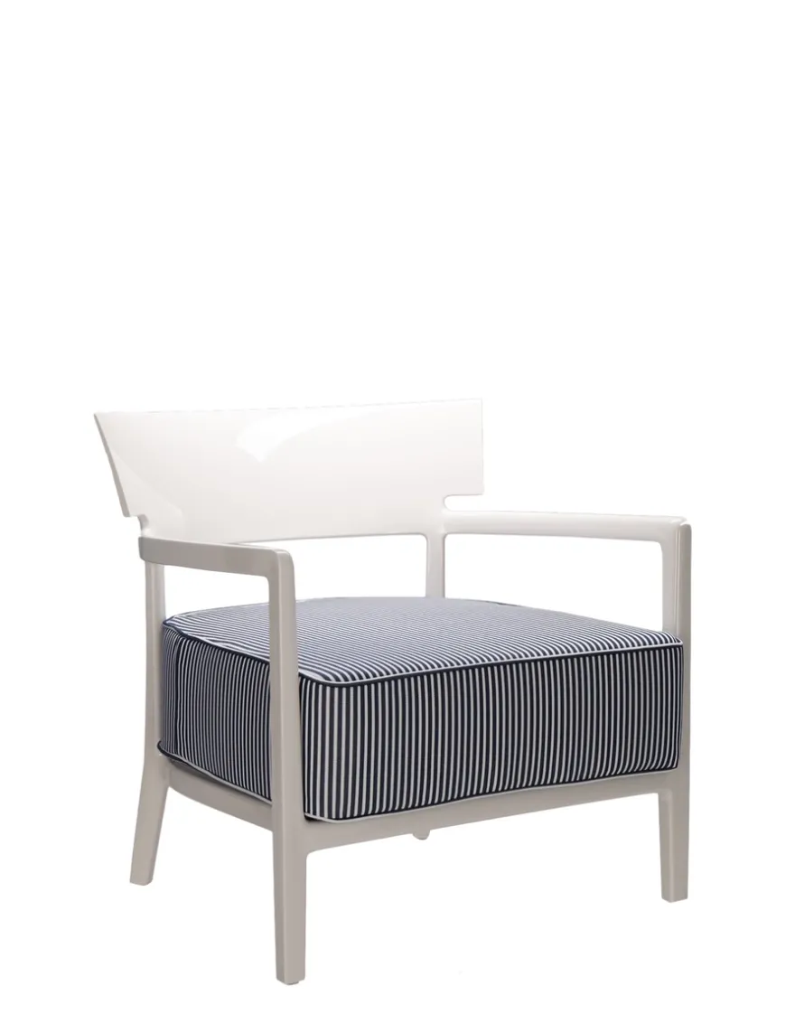 Online Kartell Cara outdoor IVOIRE/FIBRE TEINTÉE BLEU
