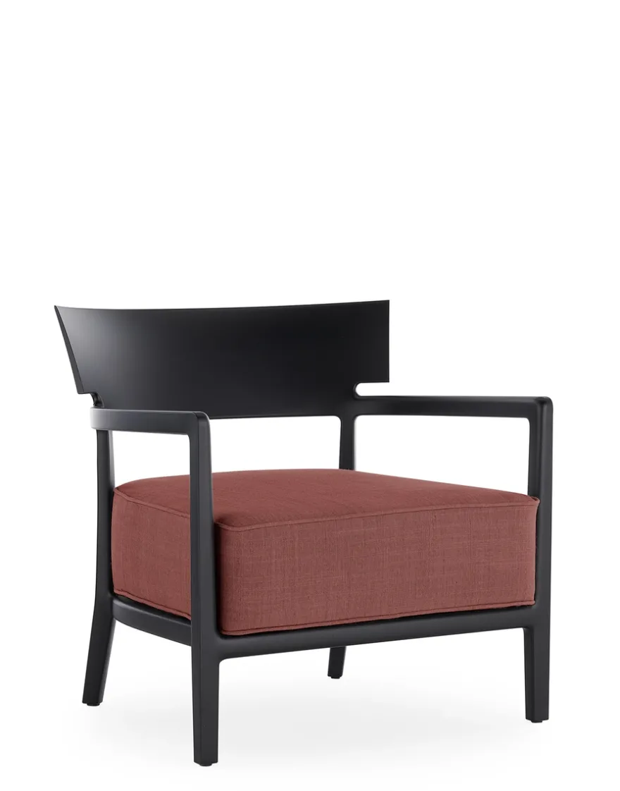 Discount Kartell Cara outdoor mat NOIR/BORDEAUX