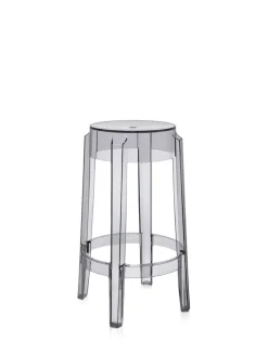Hot Kartell Charles ghost 65 cm (2 tabourets) FUME'
