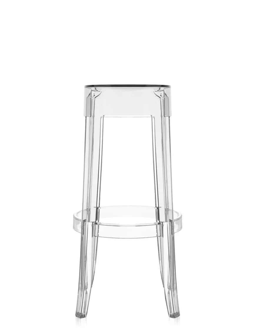 New Kartell Charles ghost 75 cm (2 tabourets) CRISTAL