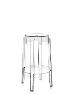 Online Kartell Charles ghost 65 cm (2 tabourets) CRISTAL