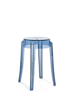 New Kartell Charles ghost 46 cm (2 tabourets) POUDRÉ