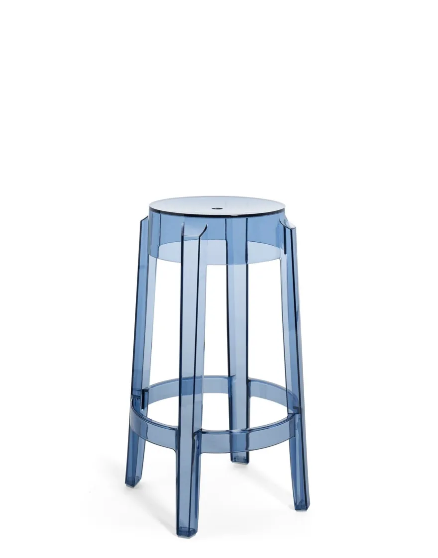 Outlet Kartell Charles ghost 65 cm (2 tabourets) POUDRÉ