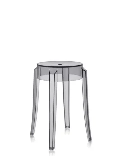 Online Kartell Charles ghost 46 cm (2 tabourets) FUME'