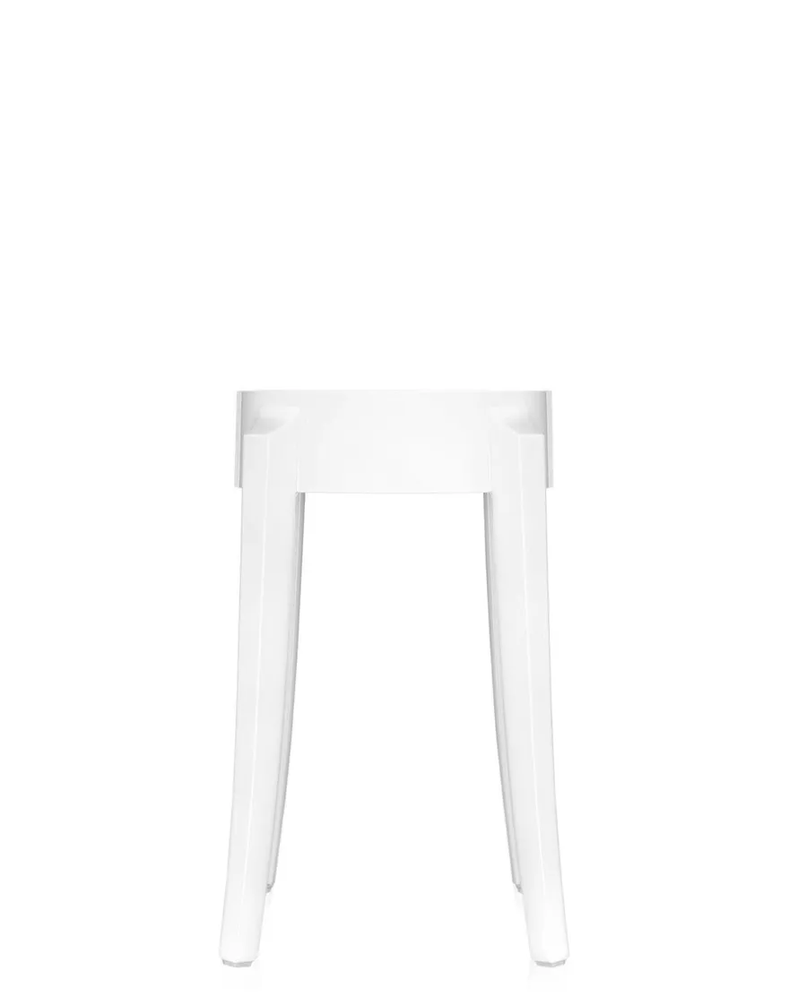 New Kartell Charles ghost 46 cm (2 tabourets) BLANC