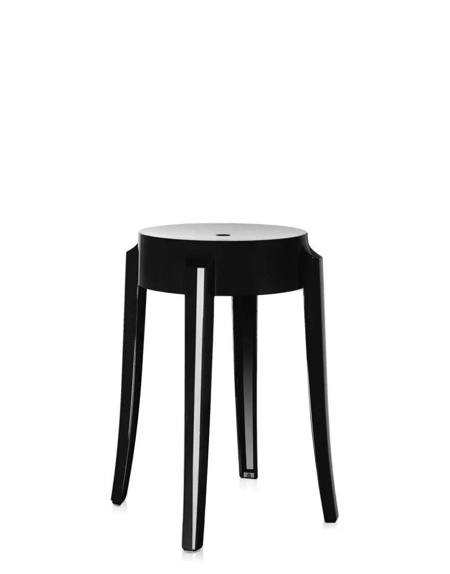 New Kartell Charles ghost 46 cm (2 tabourets) NOIR