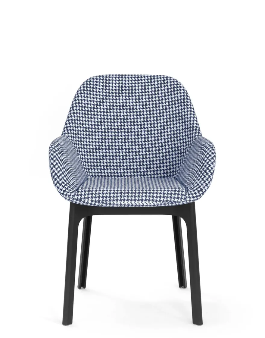 Online Kartell Clap NOIR/PIED DE POULE BLEU