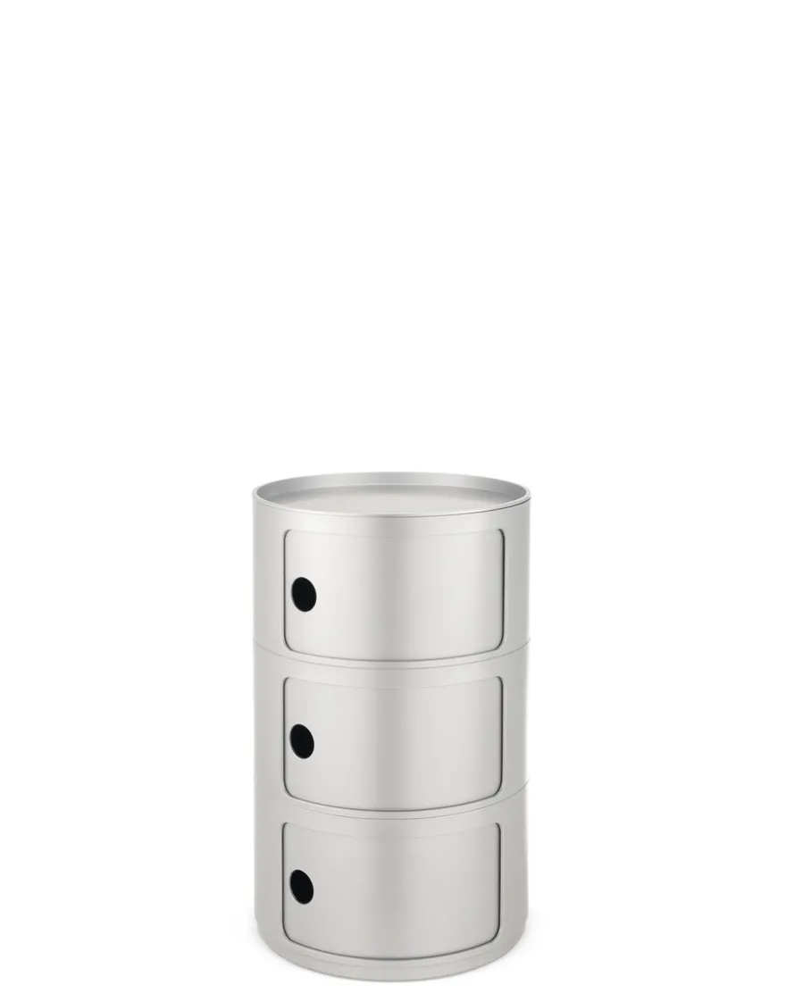 Best Kartell Componibili classic big ARGENT