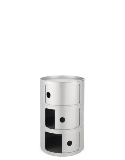 Best Kartell Componibili classic big ARGENT