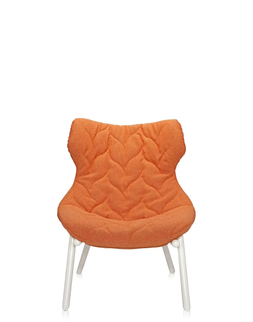 Outlet Kartell Foliage armchair trevira TREVIRA ORANGE