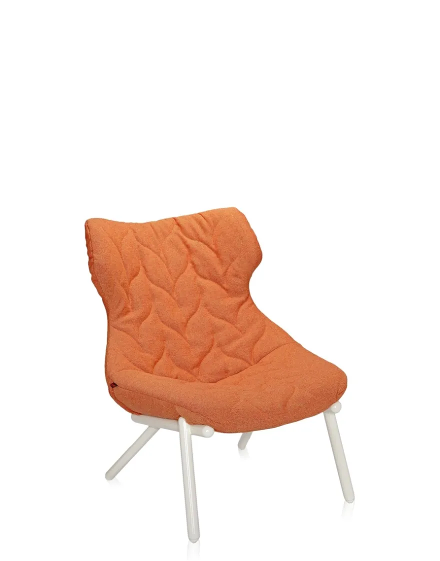 Outlet Kartell Foliage armchair trevira TREVIRA ORANGE