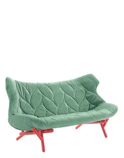 New Kartell Foliage sofa velvet FORÊT VERTE
