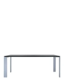 Kartell Four rectangular ALUMINIUM/NOIR