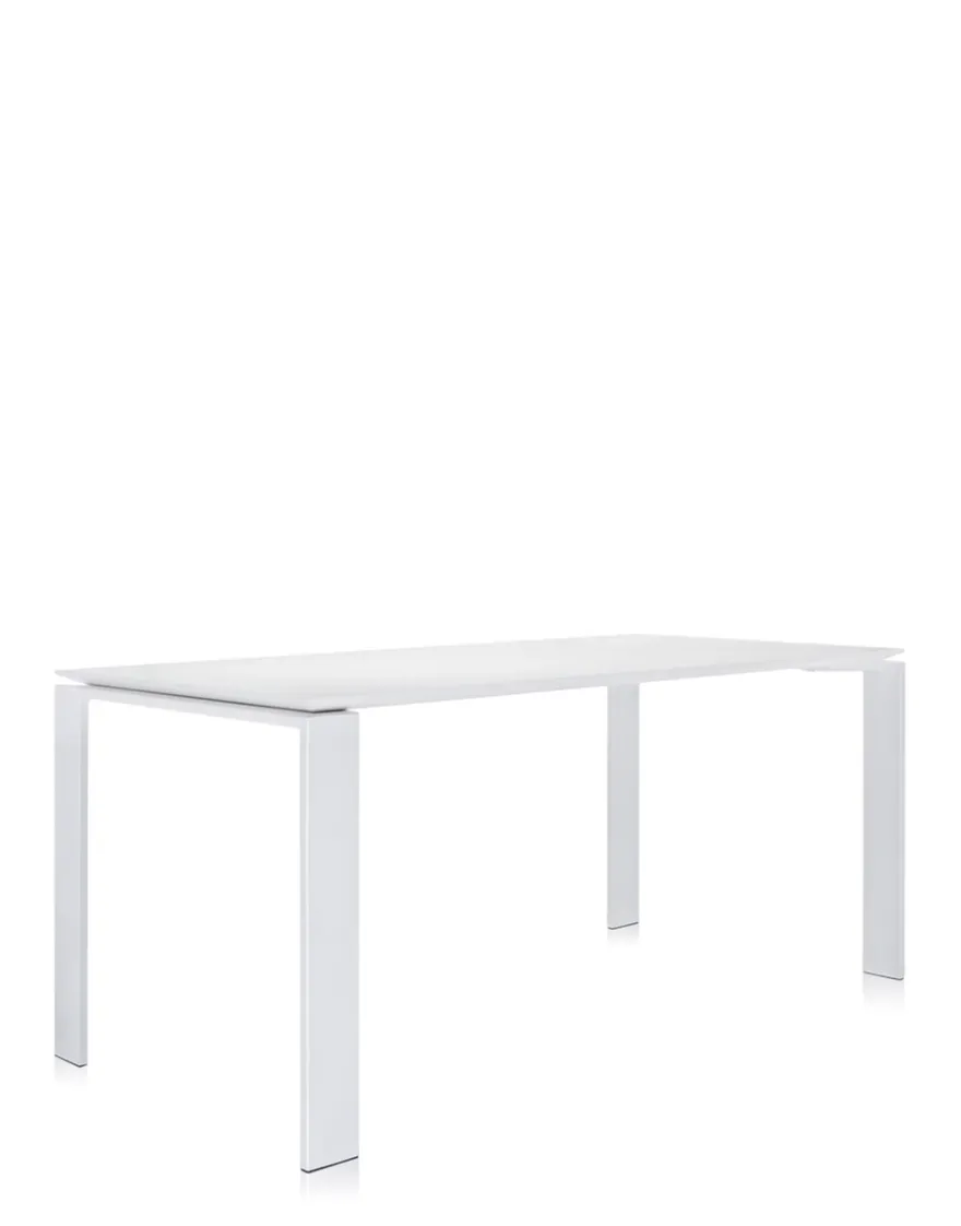 Discount Kartell Four rectangular BLANC/BLANC