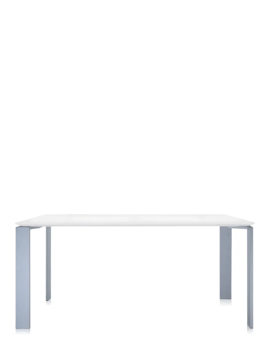 Online Kartell Four rectangular ALUMINIUM/BLANC