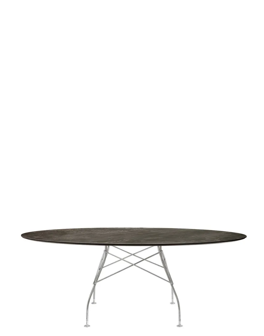 Outlet Kartell Glossy marble oval BRONZE ANCIEN