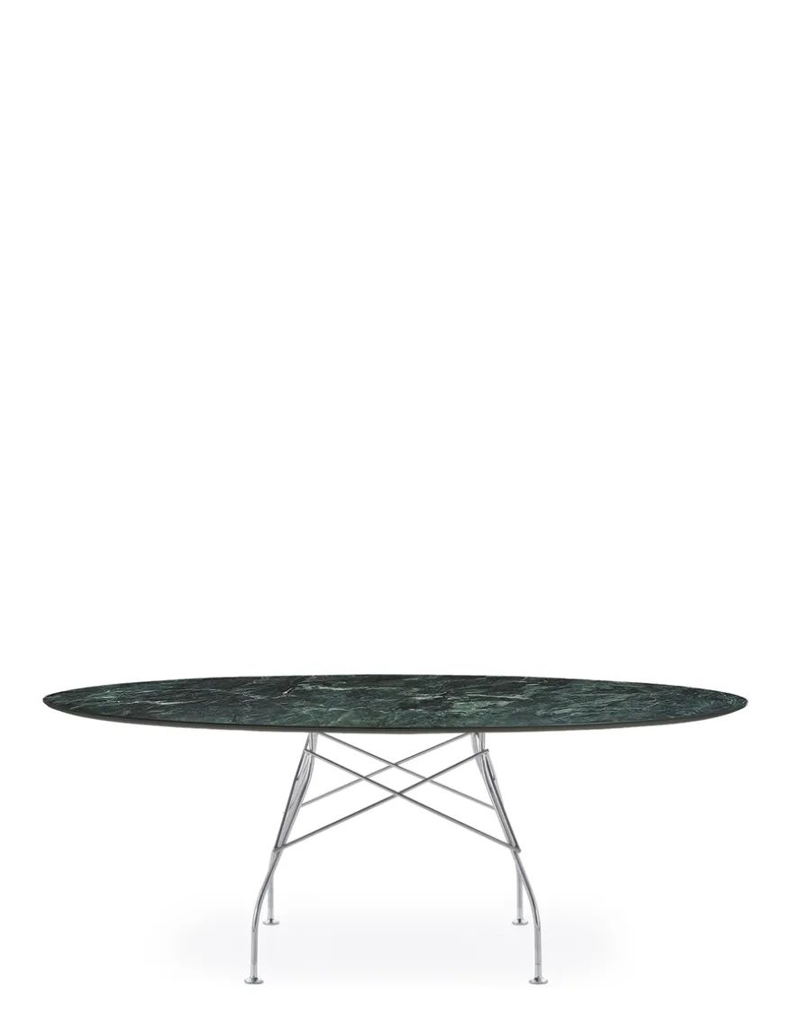 Online Kartell Glossy marble oval GREEN