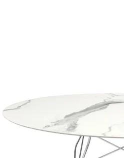 Kartell Glossy marble oval MARBRE BLANC
