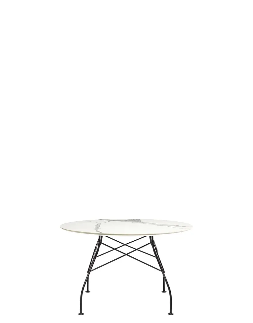 Online Kartell Glossy marble round MARBRE BLANC