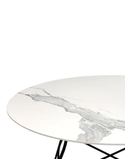 Online Kartell Glossy marble round MARBRE BLANC