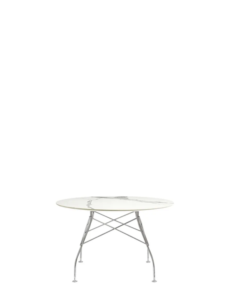 Best Kartell Glossy marble round MARBRE BLANC