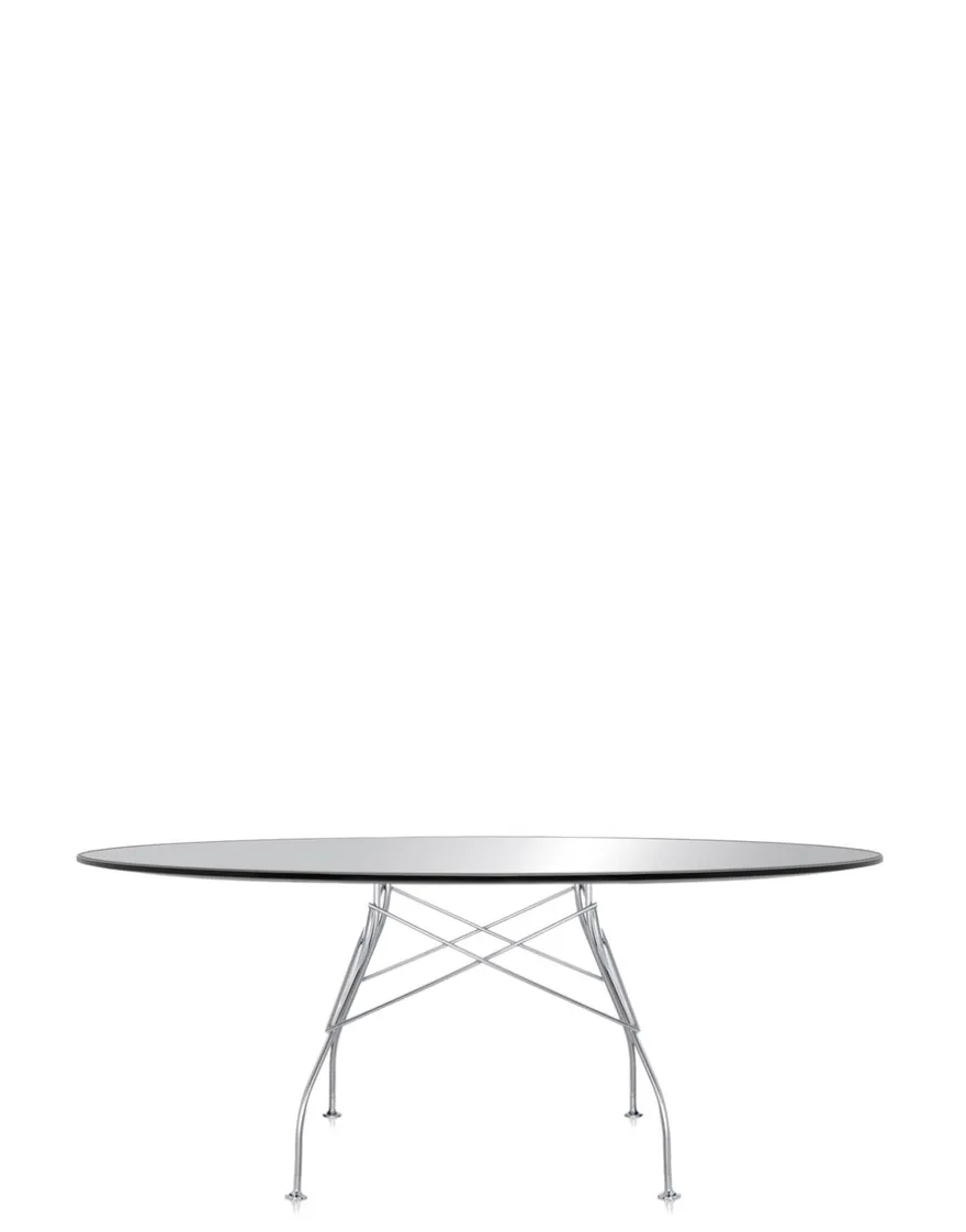 Sale Kartell Glossy oval VERRE NOIR