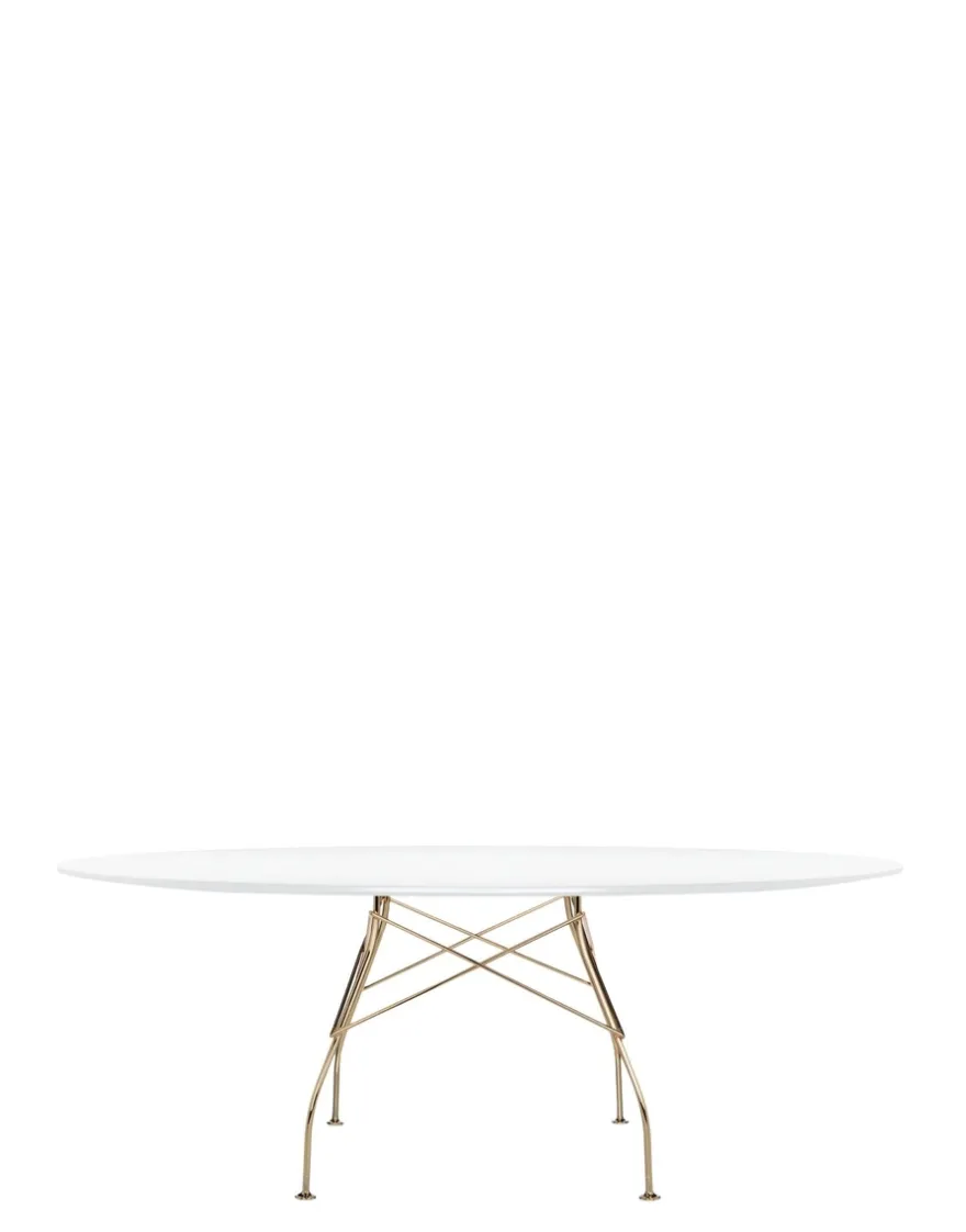 Outlet Kartell Glossy oval BLANC LAQUÉ