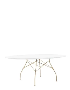 Outlet Kartell Glossy oval BLANC LAQUÉ