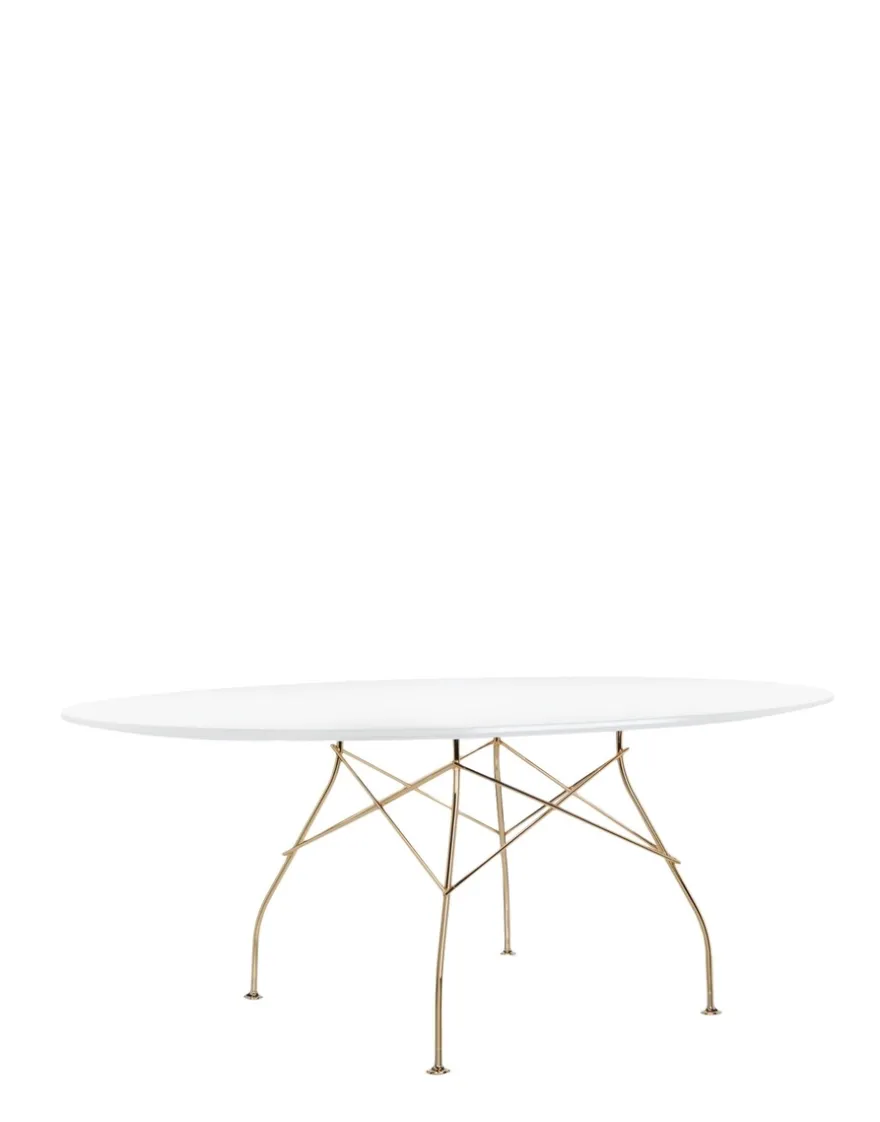 Outlet Kartell Glossy oval BLANC LAQUÉ