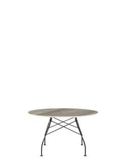 Discount Kartell Glossy round GRIS TROPICAL