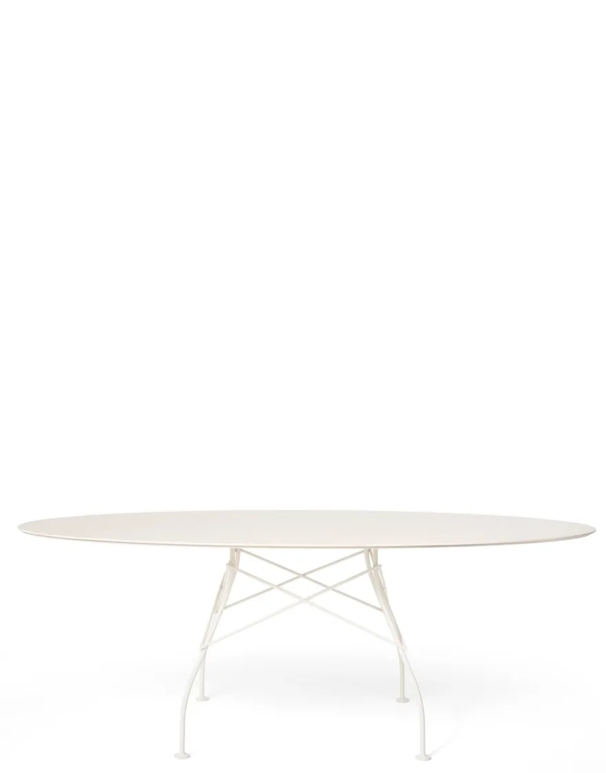 Clearance Kartell Glossy xxl outdoor oval BLANC