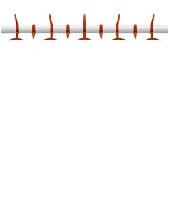 Hot Kartell Hanger 90 cm ROUGE-ORANGE