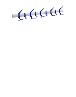 Hot Kartell Hanger 90 cm BLEU COBALT